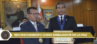 Reconocimiento como Embajador de la paz