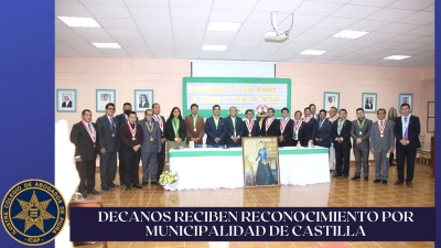 Reconocimientos a Decanos por Municipalidad de Castilla