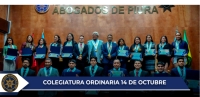 COLEGIATURA ORDINARIA 14 DE OCTUBRE