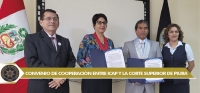 Convenio de cooperación entre ICAP y la Corte Superior de Piura