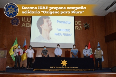 Decano ICAP impulsa campaña para adquirir planta de oxígeno para Piura